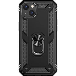 Military Kickstand Series Case with Belt Clip for Apple iPhone 14 Plus - Black