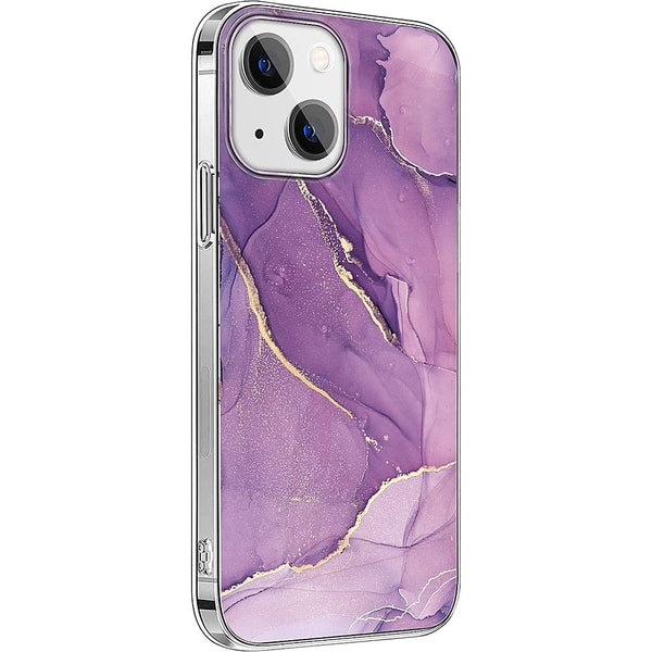 Marble Series Case for Apple iPhone 14 Plus - Purple Marble