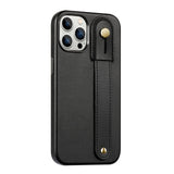 FingerGrip Series Case Faux Leather with Magsafe for Apple iPhone 14 Pro Max - Black