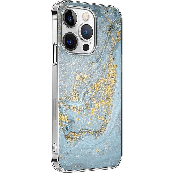 Marble Series Case for Apple iPhone 14 Pro - Blue Marble