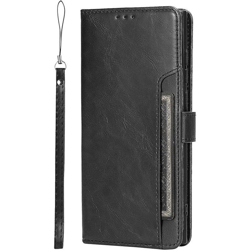 Folio Wallet Case for Samsung Galaxy S23 Ultra - Black