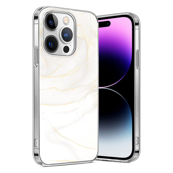 Marble Series Case for Apple iPhone 14 Pro - White Marble