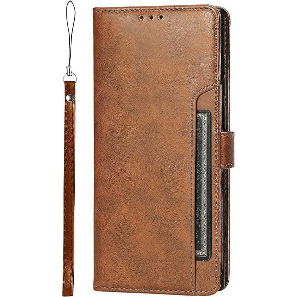 Folio Wallet Case for Samsung Galaxy S23 Ultra - Brown