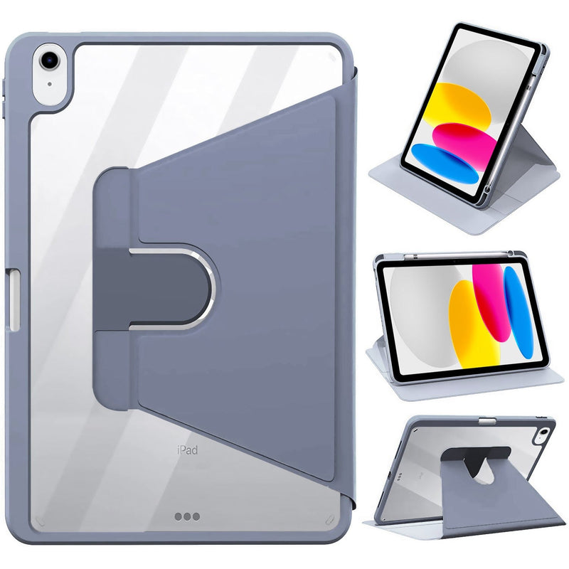 Rotating Folio Case for Apple iPad 10.9" (10th Generation 2022) - Shadow Purple Gray