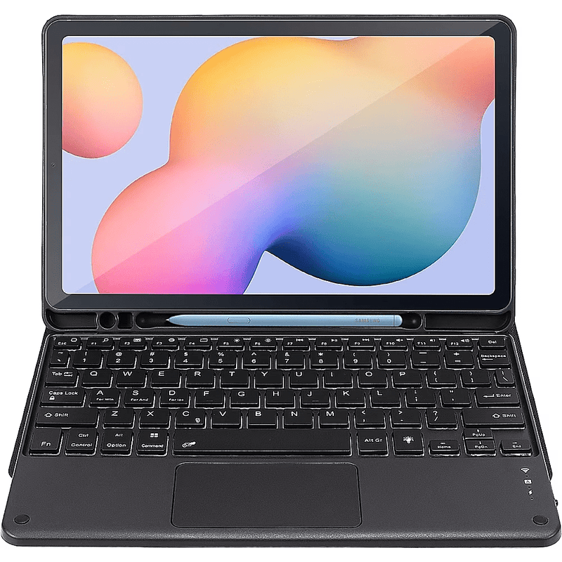 Keyboard Folio Case for Samsung Galaxy Tab S6 Lite - Black