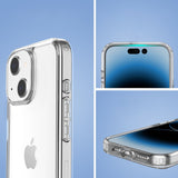 Hybrid-Flex Hard Shell Case for Apple iPhone 15 Plus - Clear