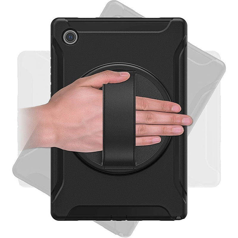 PROTECTION Hand Strap Series Case for Samsung Galaxy Tab A8 - Black