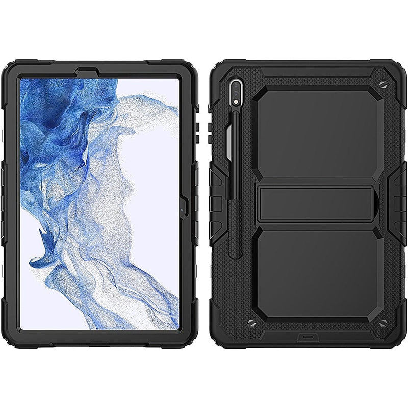 Defense Series Case for Samsung Galaxy Tab S7+, Tab S8+ and Tab S7 FE  - Black