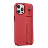 FingerGrip Series Case Faux Leather with Magsafe for Apple iPhone 14 Pro Max - Red