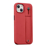 FingerGrip Series Case Faux Leather with Magsafe for Apple iPhone 14 Plus - Red