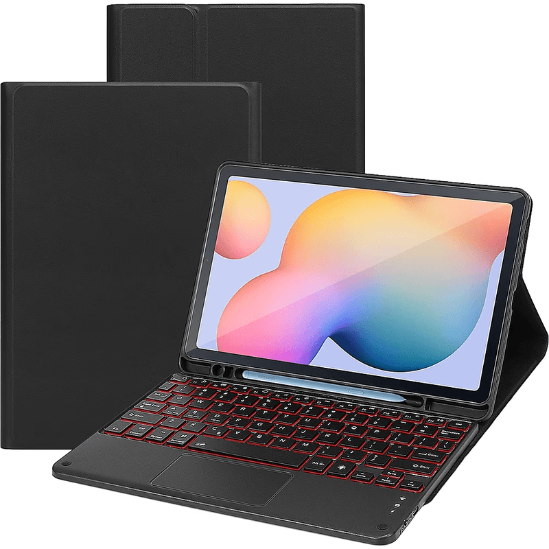 Keyboard Folio Case for Samsung Galaxy Tab S6 Lite - Black