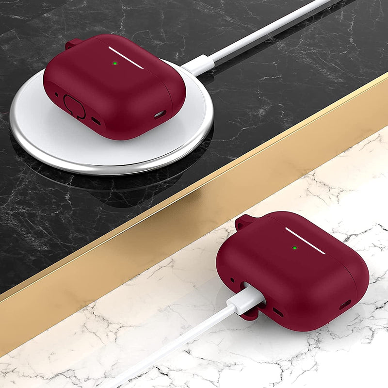 Silicone Case for AirPods Pro 2 (2nd Generation) - Burgundy