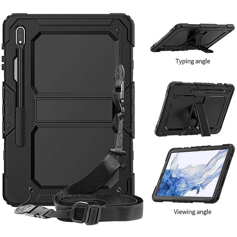 Defense Series Case for Samsung Galaxy Tab S7 and Tab S8 - Black