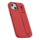 FingerGrip Series Case Faux Leather with Magsafe for Apple iPhone 14 Plus - Red