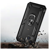 Military Kickstand Series Case with Belt Clip for Apple iPhone 14 Plus - Black