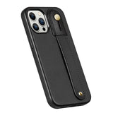 FingerGrip Series Case Faux Leather with Magsafe for Apple iPhone 14 Pro Max - Black