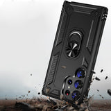 Military Kickstand Series with Belt Clip Case for Samsung Galaxy S23 Ultra - Black