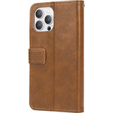 Folio Wallet Case for Apple iPhone 14 Pro Max - Brown