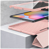 Heavy Duty Folio Case for Samsung Galaxy Tab S6 Lite (2020/2022) - Rose Gold