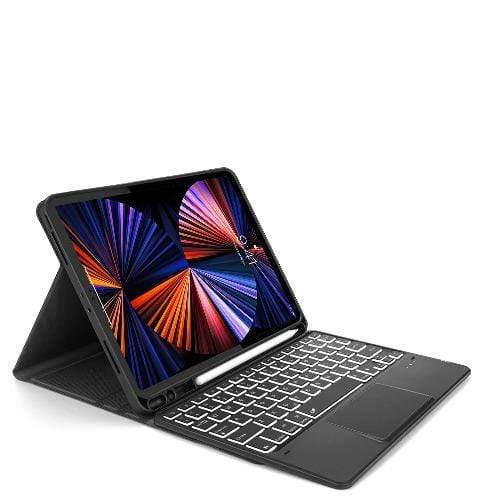 SaharaCase - Keyboard Folio Case for Apple iPad Pro 12.9" (5th Gen 2021) - Black - Sahara Case LLC