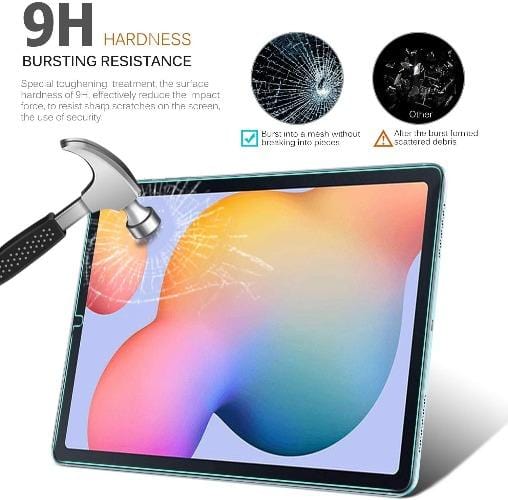 ZeroDamage - Samsung Galaxy Tab S6 Lite - Tempered Glass Screen Protector - Sahara Case LLC